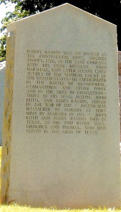 Robert Rankin monument
